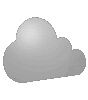 Hartschaumplatte in Wolke-Form konturgefräst <br>einseitig 4/0-farbig bedruckt